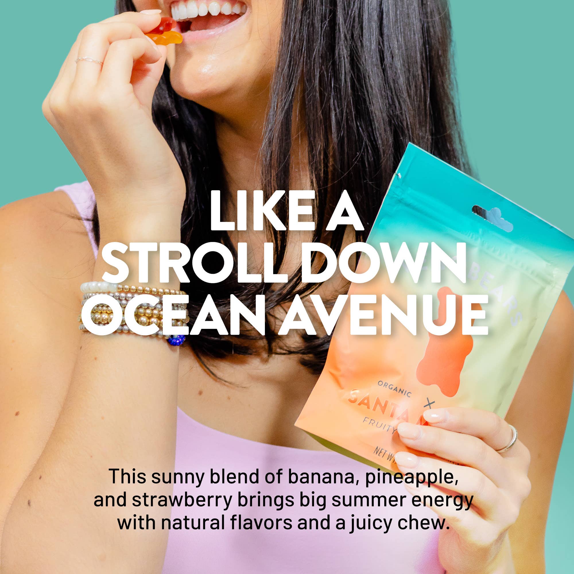 Candy People USA - Wholesale Gummy - Vegobears, Santa Monica 4oz. (10 Pack) - Organic Gummy Bears3