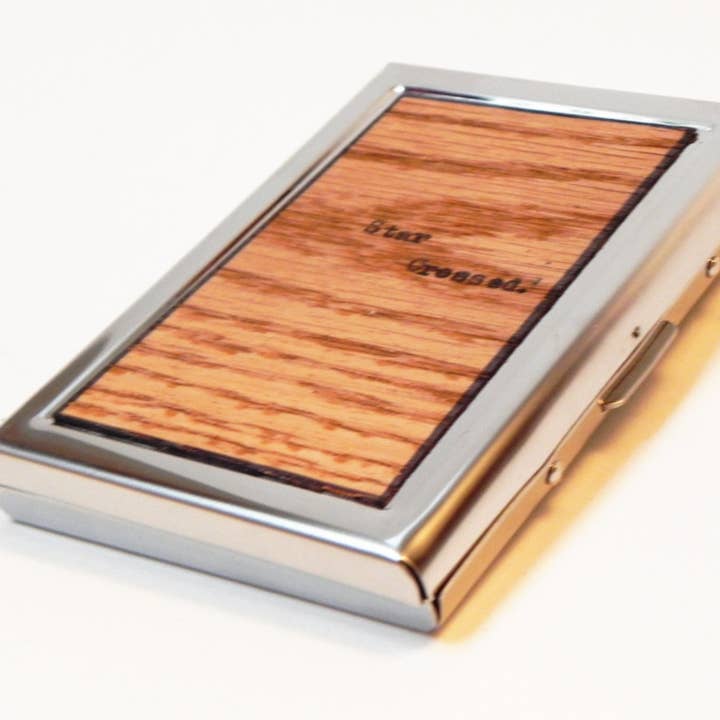 Portefeuille pour homme - Star Crossed Oak Wood, Money Wallet pour la vente par Resolute Star