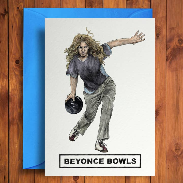 Quite Good Cards - Vendita all'ingrosso Biglietti di auguri generici - Beyoncé Ciotole – Divertente Biglietto con Gioco di Parole su Celebrità