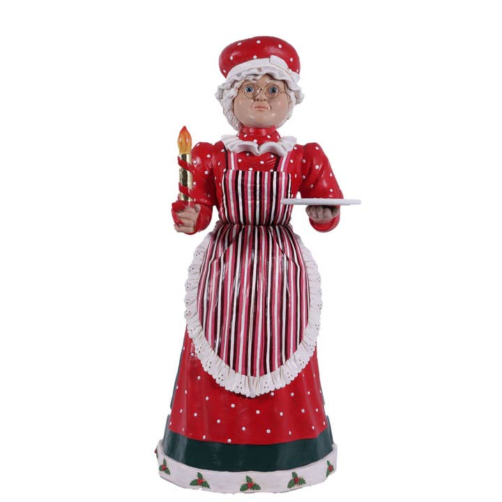 LM Treasures - Vente Figurine décorative - Statue de Miss Père Noël grandeur nature