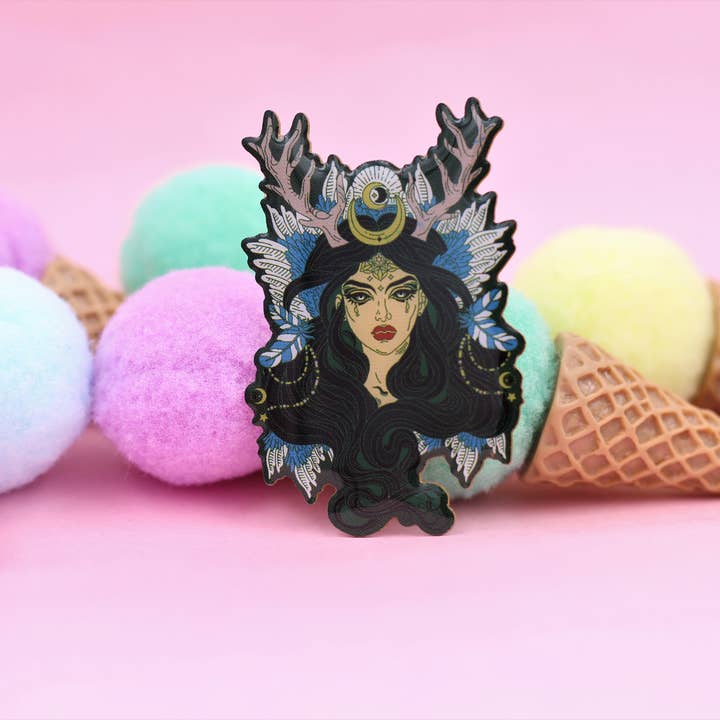 Real Sic - Wholesale Lapel Pin/Button - Enchantress Sorceress Wiccan Druid or Witchy Enamel Pin1