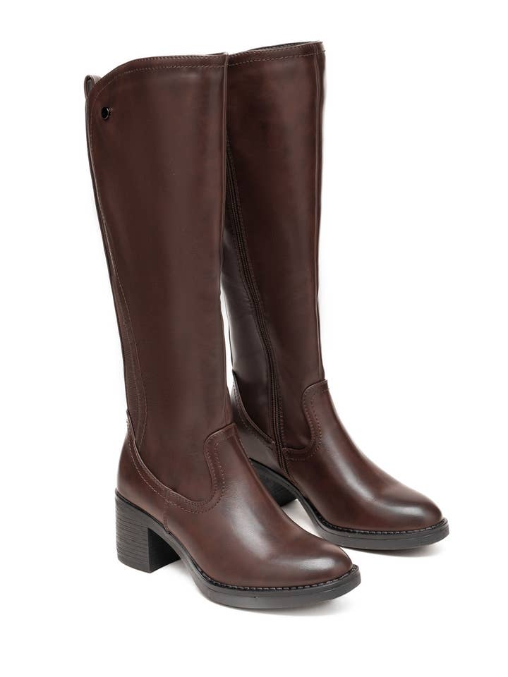 C'M PARIS - Wholesale Boots - Women's - Buttoned Strap Riding Boot 30236