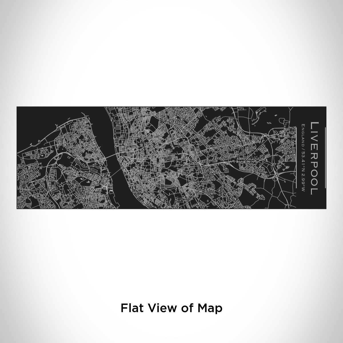 JACE.design – copos e garrafas térmicas por atacado – Copo isolado Liverpool UK Map em preto fosco1