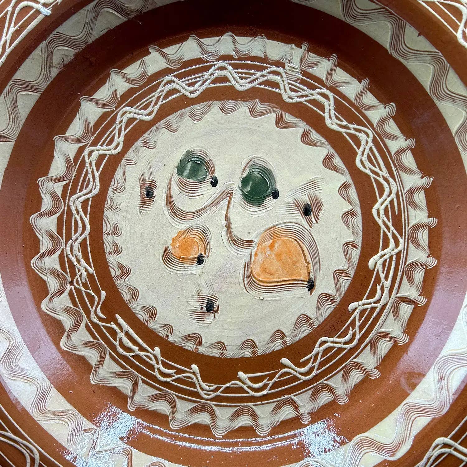 Etnico del Mondo - Wholesale Decorative Plate/Dish/Bowl - Moroccan Handcrafted Terracotta Couscous Dish Ø37 cm #12