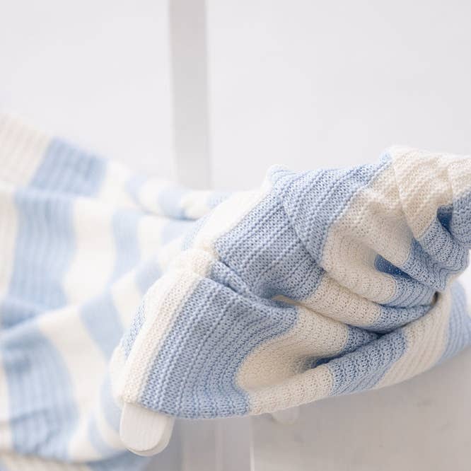 Coperta per carrozzina lavorata a maglia - Ortensia per la vendita all'ingrosso da parte di The Bamboo Baby Company