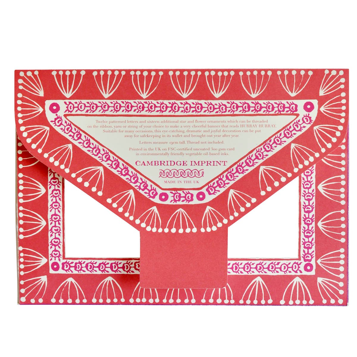 Cambridge Imprint - Venta al por mayor Cartel/pancarta para fiestas - Banner de hurra, hurra4