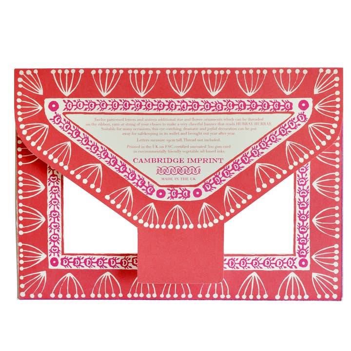 Cambridge Imprint - Venta al por mayor Cartel/pancarta para fiestas - Banner de hurra, hurra4