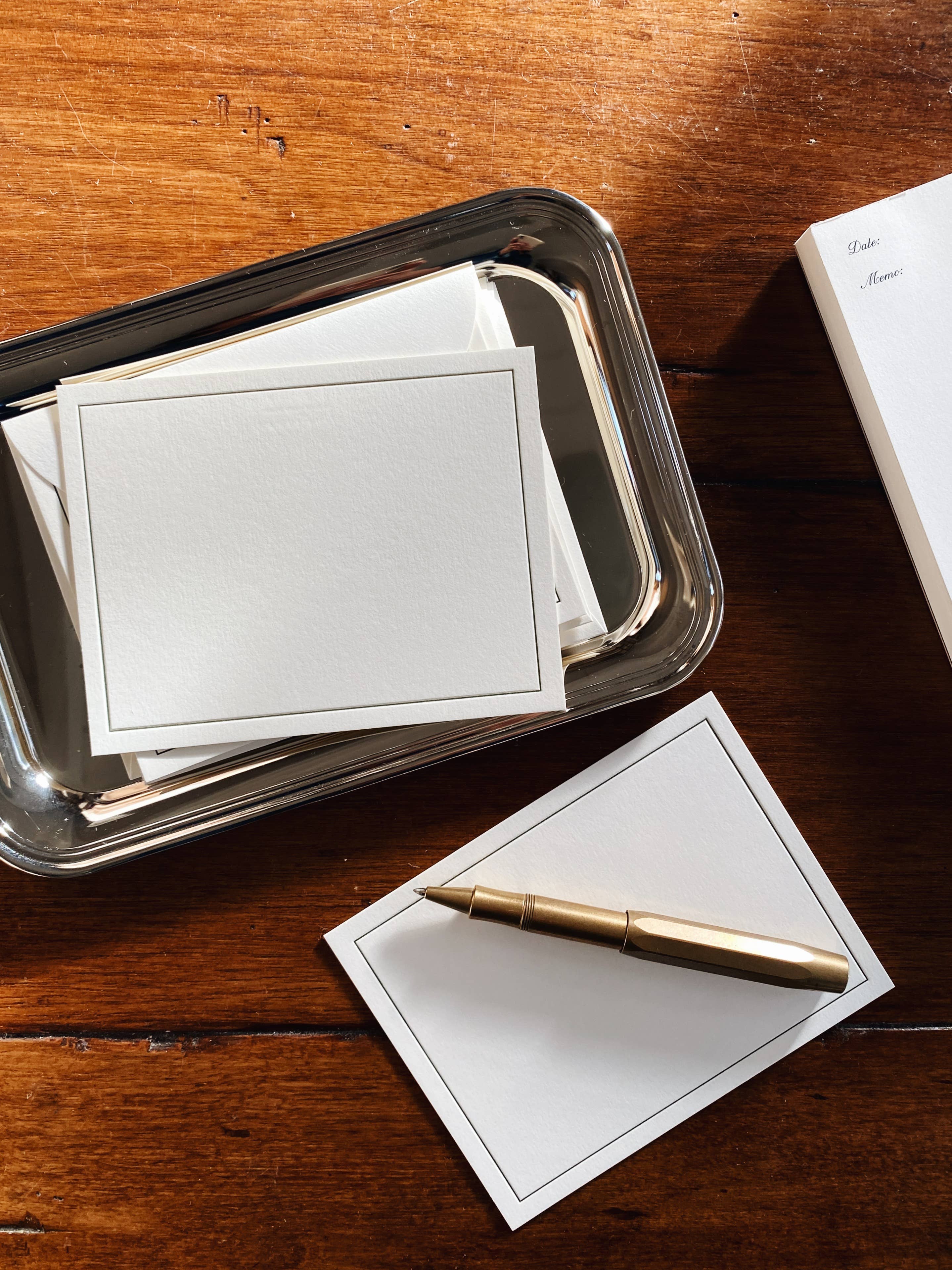 Natural Tarjetas con impresión tipográfica No. 02 Juego de 10 de venta al por mayor en Faire1