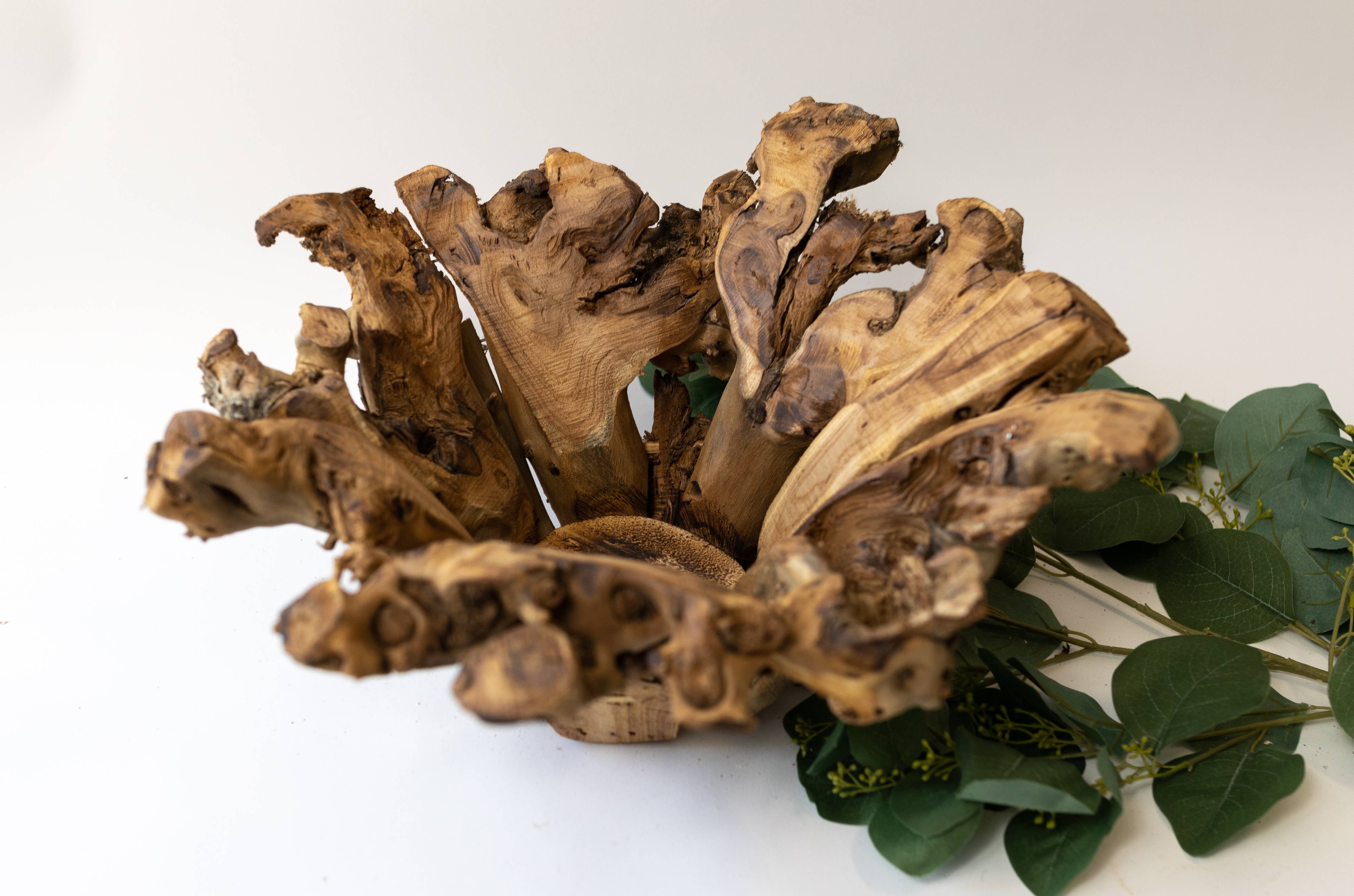 Forever Green Art - Wholesale Decorative Plate/Dish/Bowl - Large Branchy Wood Bowl3