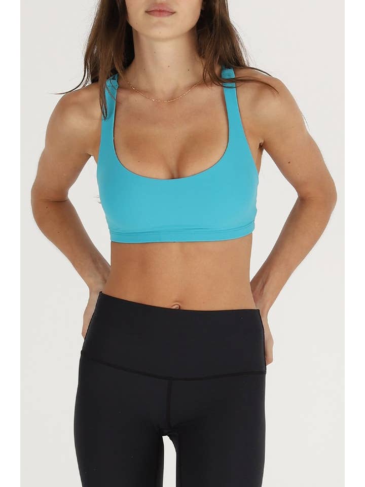 KOA yoga – Engroshandel Sports-bh - Dame – Ultimate BH - turkis blå4