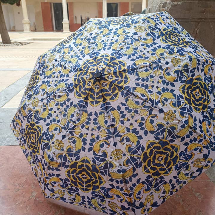 Terra Lusa - Wholesale Umbrella - Unisex - Umbrella Tile Century XVII Camellia