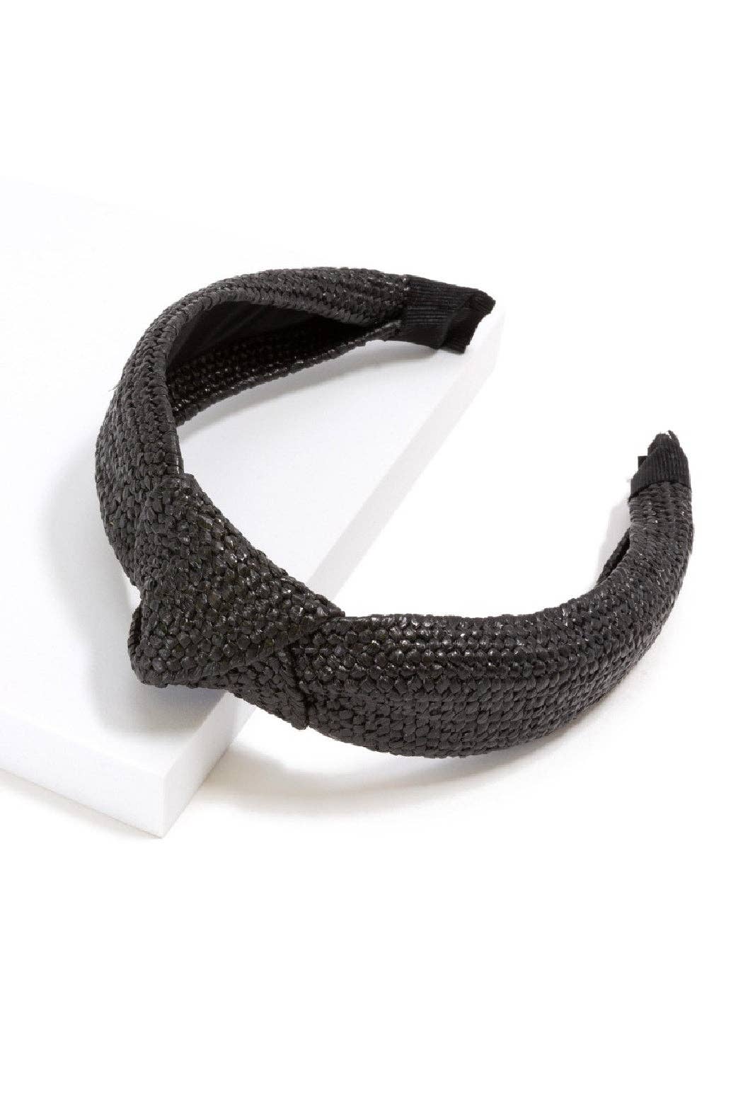 Embellish Your Life - Wholesale Fashion Headband - Women's - Woven Straw Top Knot Headband0