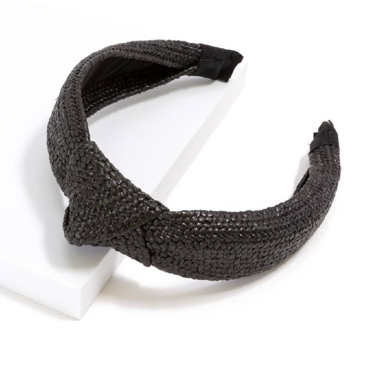 Embellish Your Life - Wholesale Fashion Headband - Women's - Woven Straw Top Knot Headband