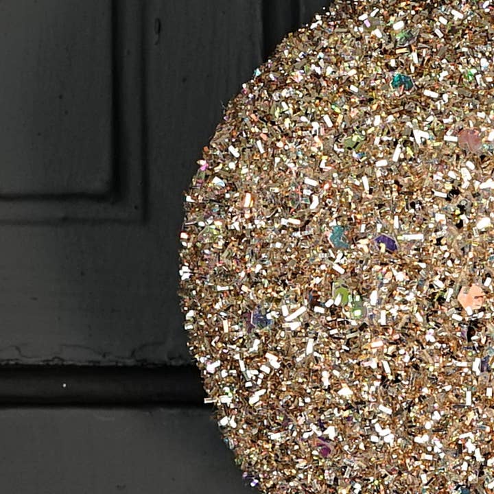 Holiday Depot Inc. - Wholesale Ornament - M32769-6in Glittered Tinsel Ball-CHAM2