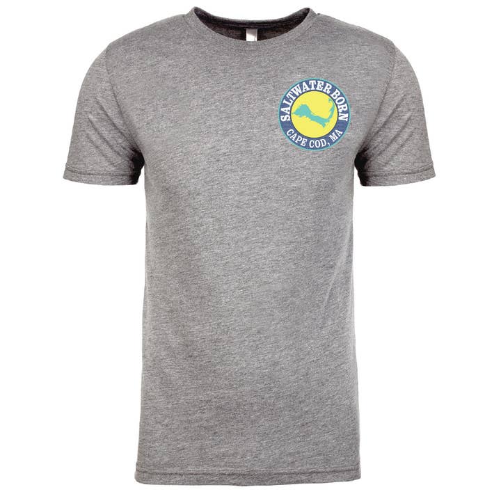 Saltwater Born - Wholesale T-Shirt (Graphic) - Men's - Cape Cod, MA Jaws Men's Soft Tee1