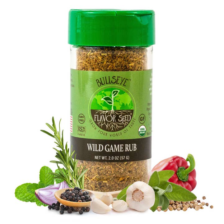 Bullseye Organic Venison and Wild Game Rub and other Purchase Wholesale layers pellets. Free Returns & Net 60 Terms on Faire trending on Faire.