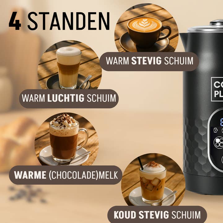 Keuze Koop - Wholesale Espresso Maker - Coopley 4-in-1 Electric Milk Frother1