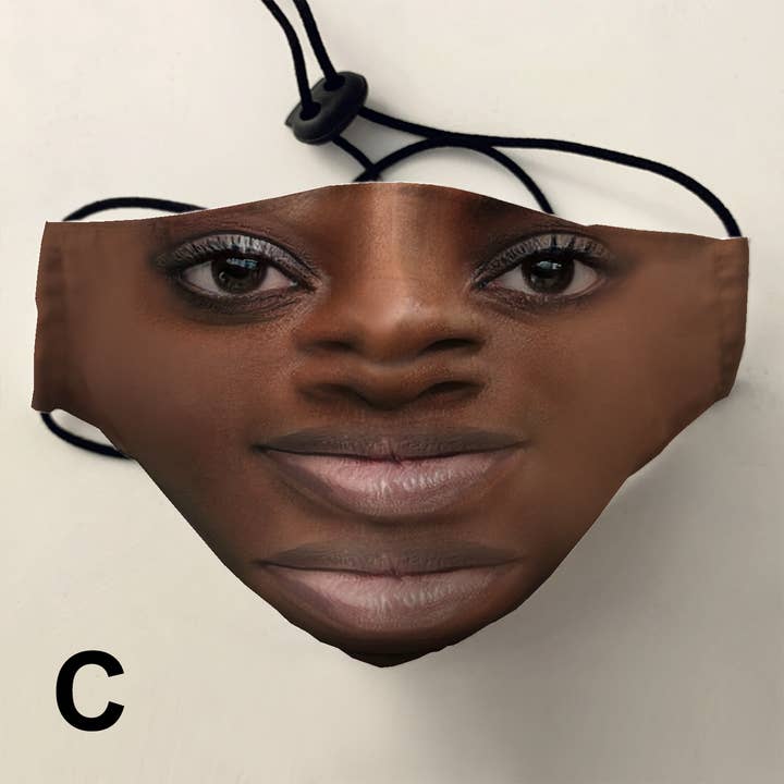 Maskalike - Wholesale Non-Medical Disposable Mask - Double-Vision Anti-Surveillance Realistic Face Mask5