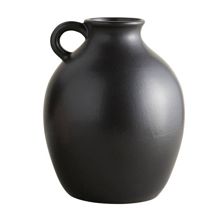 Matte Black Kettle Planter for wholesale by 47th & Main (Creative Brands)
