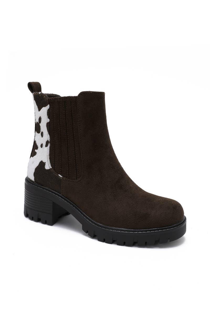 Joia Paris - Wholesale Boots - Women's - Women's ankle boots with block heel and lug sole WZ-7126