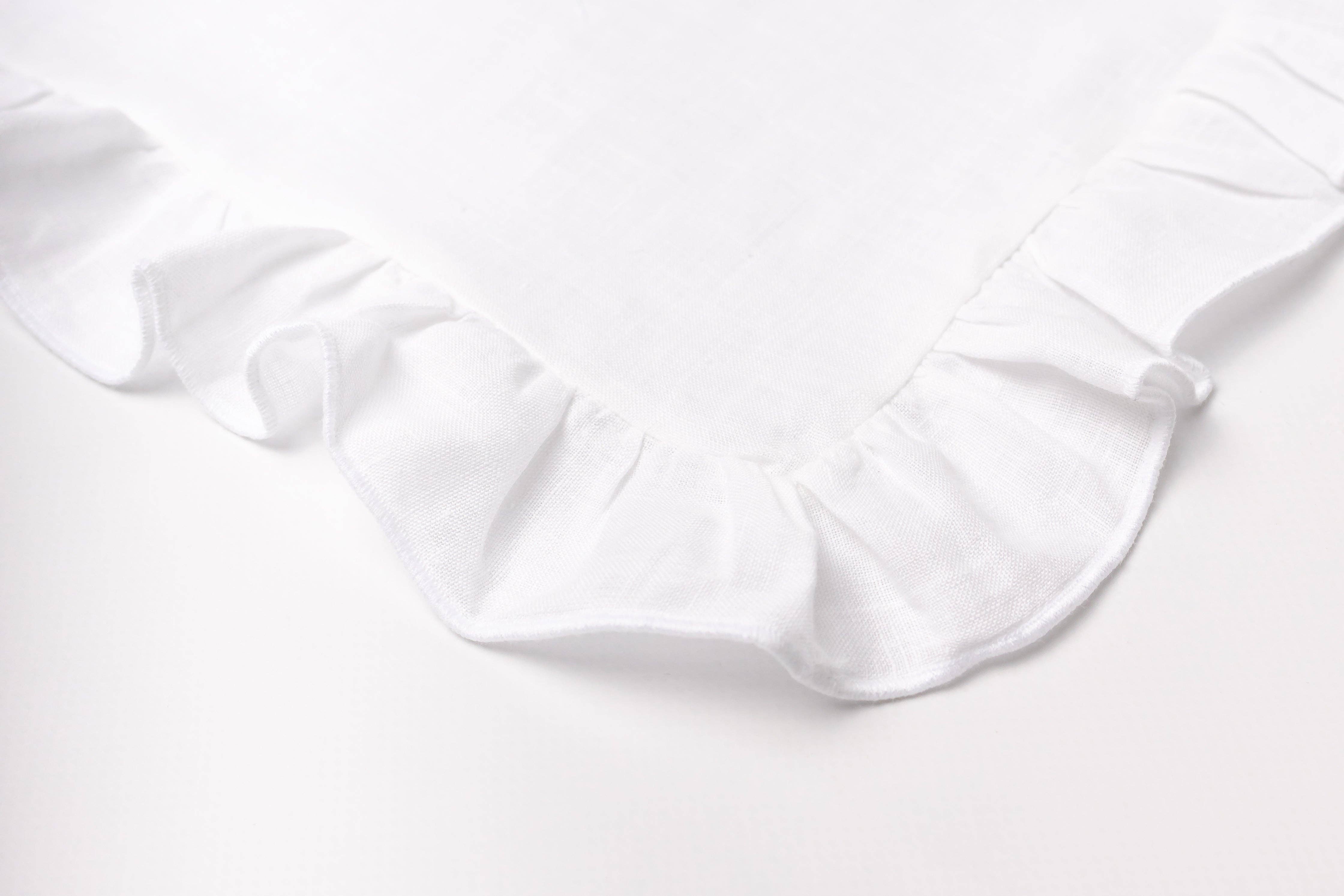 Mariaida Home – wholesale Dinner & cloth napkin – Linen Guardanapa with White Leaf6