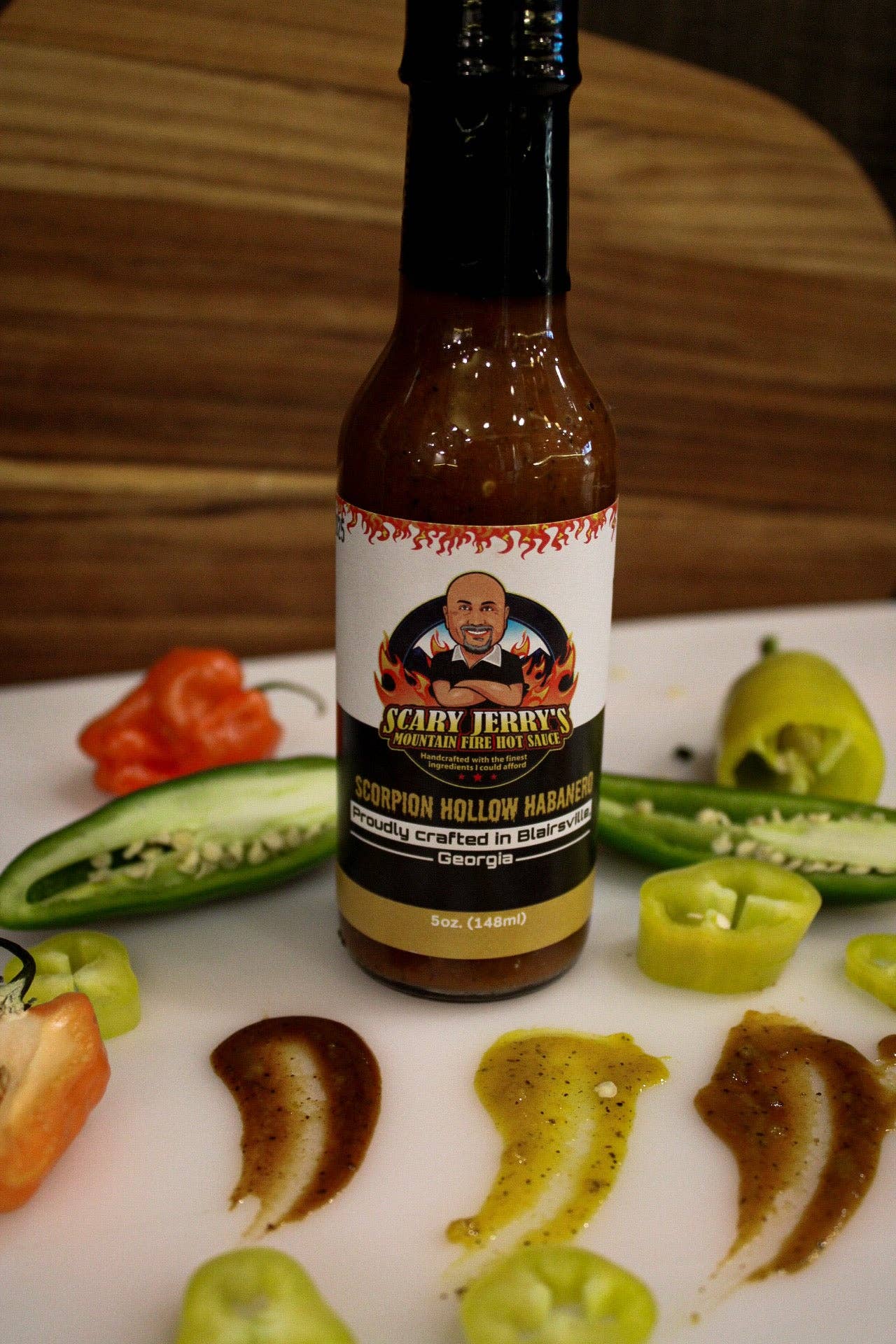 Scary Jerry's Mountain Fire Hot Sauce - Wholesale Hot Sauce - Scorpion Hollow Habanero Hot Sauce1