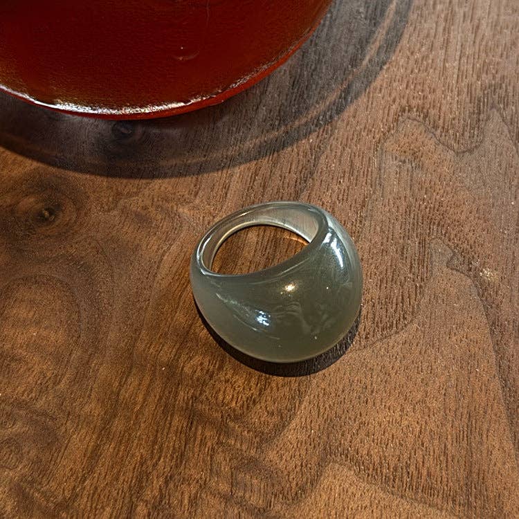 Dipped Shop - Wholesale Band/Stacked Ring - Unique Irregular Resin Chunky Ring DP25F7633