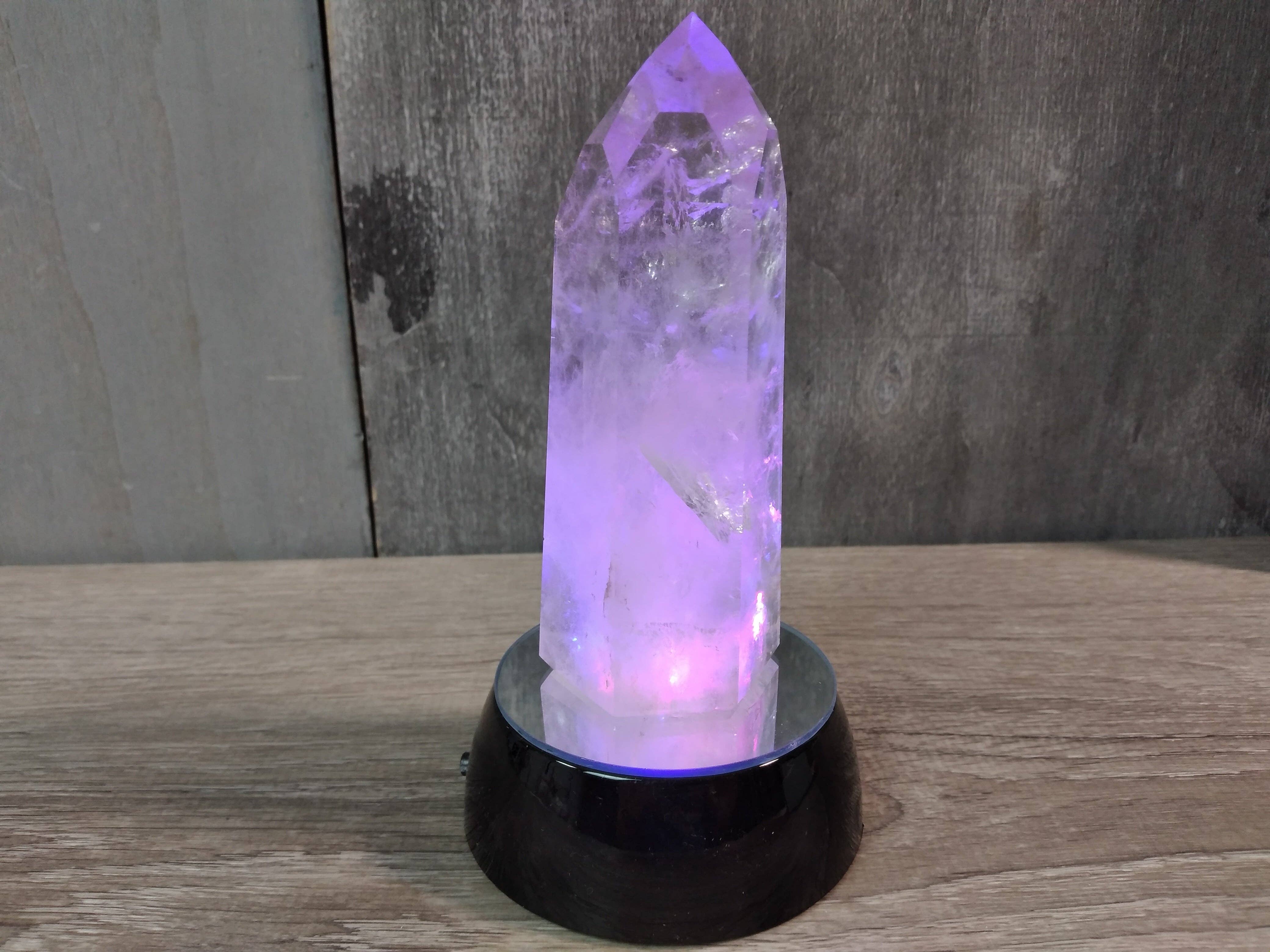 Keystone Crystals – wholesale Spiritual stone/crystal – LED Light Stand with 3 Color Modes for Crystals and Displays2
