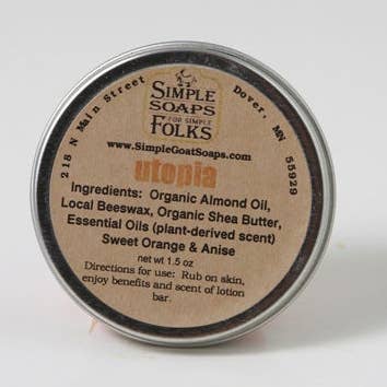 Hand Lotion - Utopia for wholesale by Simple Soaps For Simple Folks