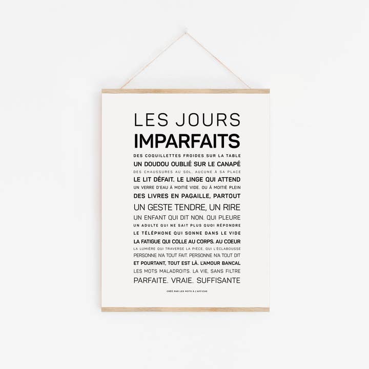 Toon de onvolmaakte dagen voor wholesale door LES MOTS A L'AFFICHE