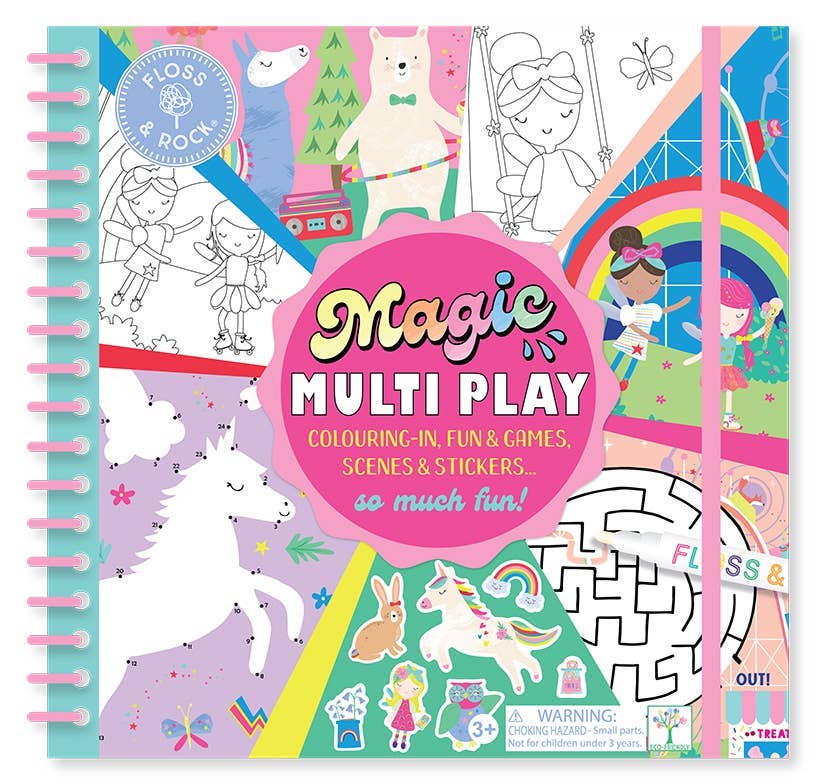 Floss and Rock - UK/EU – wholesale Colouring and activity book – kids and baby – Rainbow Fairy Magic Multi Play0