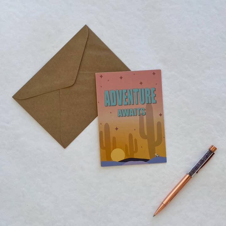 Adventure Awaits | Greeting Card for wholesale by This is Taliah