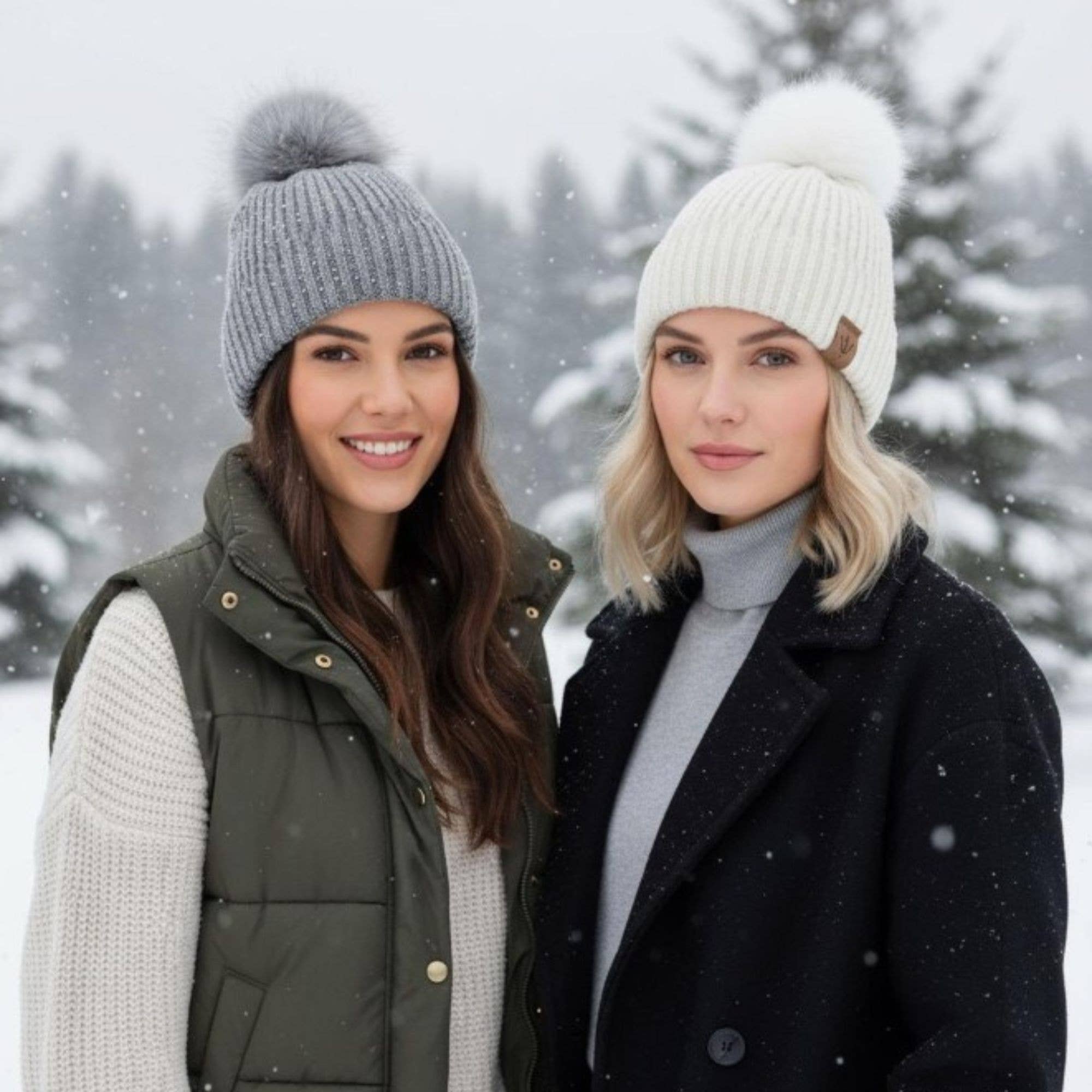 Hatzzi - Wholesale Beanie - Women's - Bead Embellishment Winter Knit Beanie with Pom4