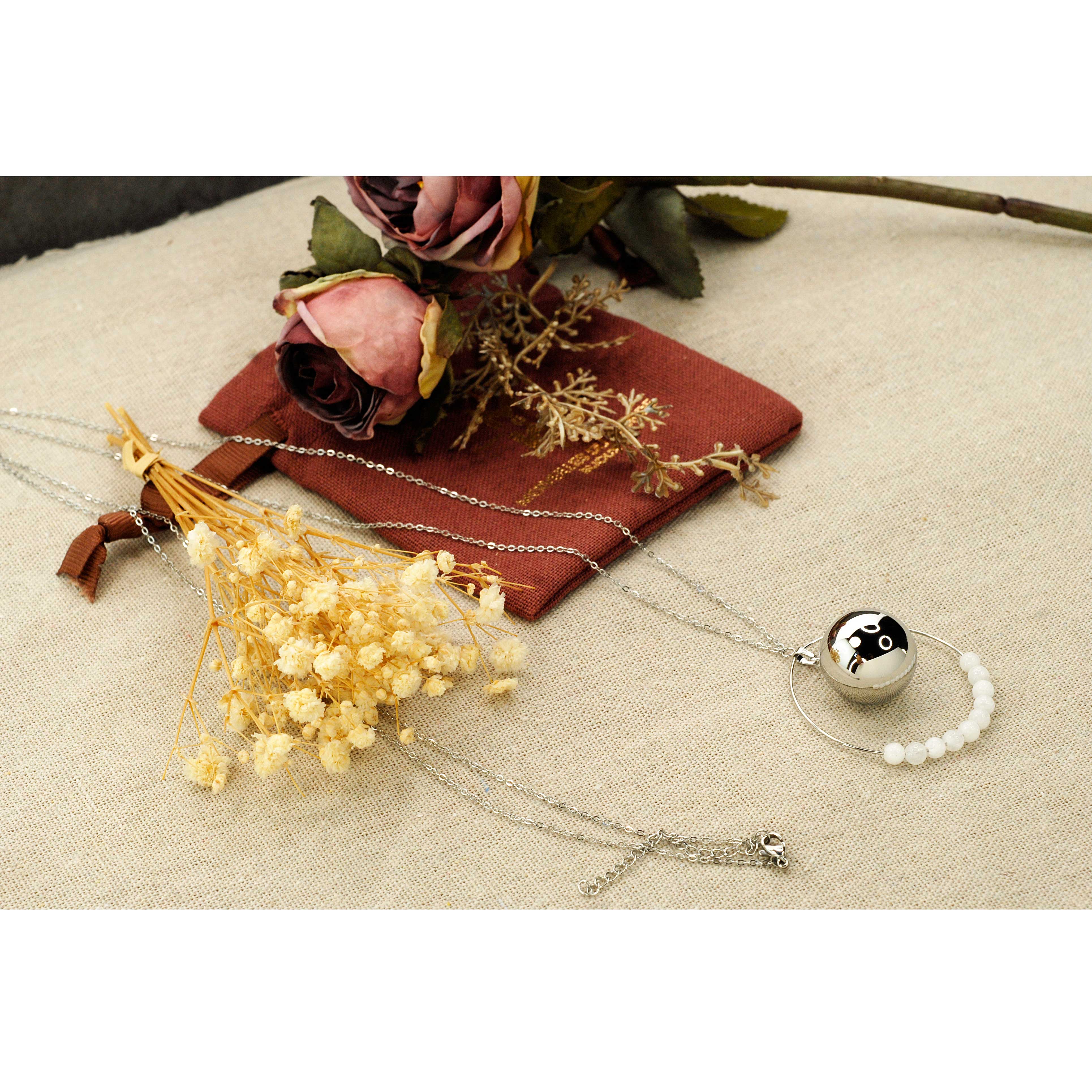 Merveilles du Monde - Vendita all'ingrosso Gioielli a scatto - Pendente gravidanza bola in acciaio inox0