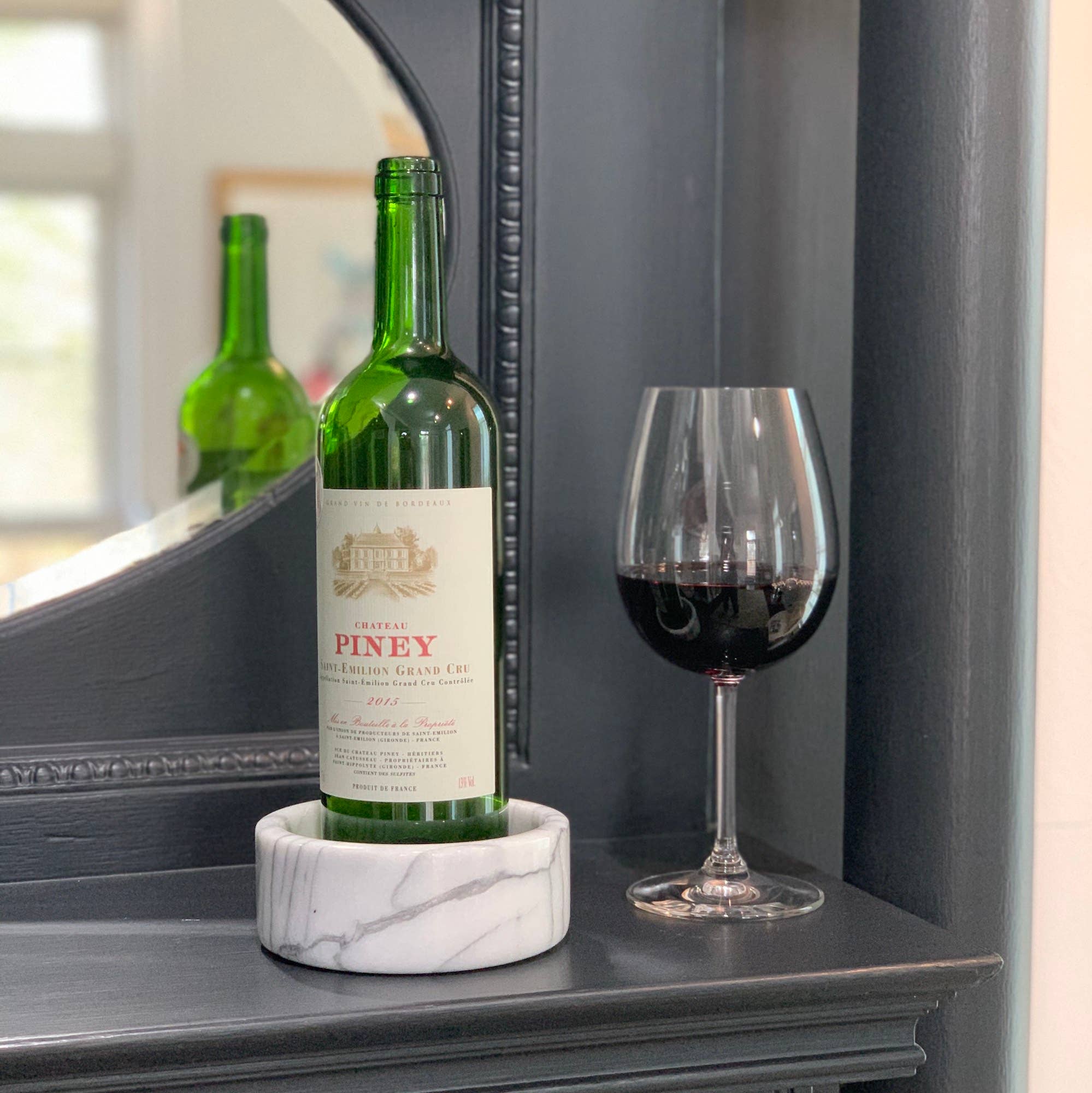 Fox Run Brands - Wholesale Wine Stopper - Fox Run Marble Wine Stand, White, 5" x 5" x 2"1