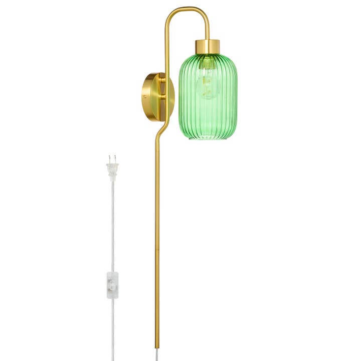 River of Goods - Wholesale Sconce - 32"H Davia Retro Wall Sconce Pink, White, Smoke, or Green13