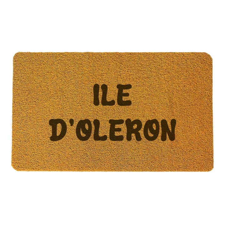 Ile d'Oléron tekst dørmåtte - minimum 10 stykker for engroshandel hos MY CITY MEMORY