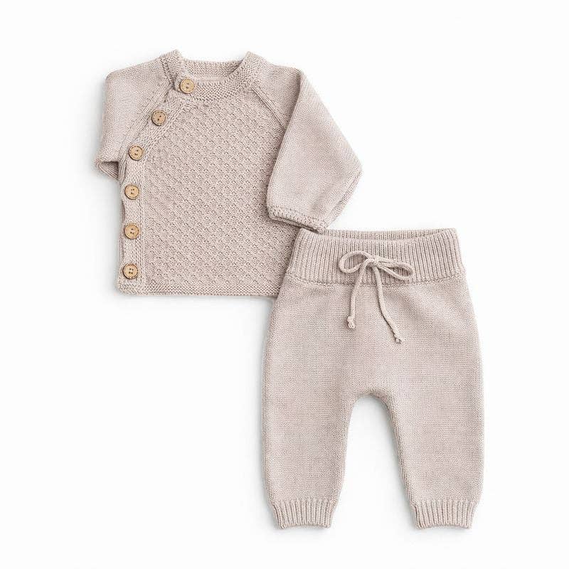 OLIVE & CRADLE - Vendita all'ingrosso Set loungewear - bambini - Completo da salotto in maglia a 2 pezzi Noella1