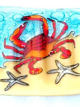 New Red Crab Soap Dish for wholesale by Pampeana