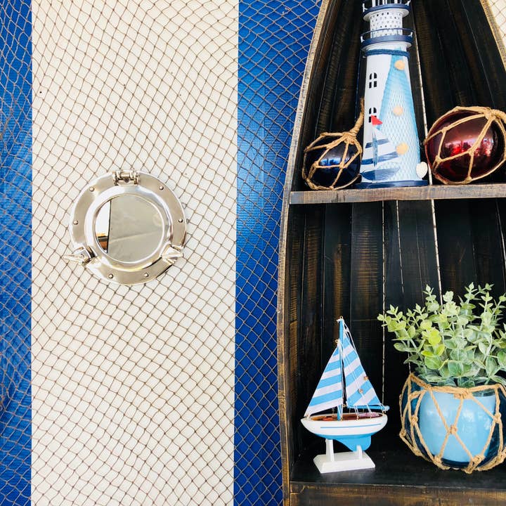 Hampton Ironworks – wholesale Väggspegel – Krom dekorativa fartyg Porthole Spegel 8"”