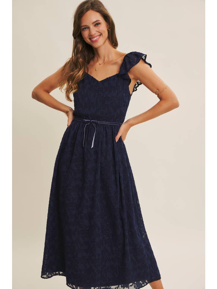 in february – Großhandel Kleid – Damen – MIT REICHER TEXTUR SAMT TAILLEN JACQUARD MIDI KLEID11