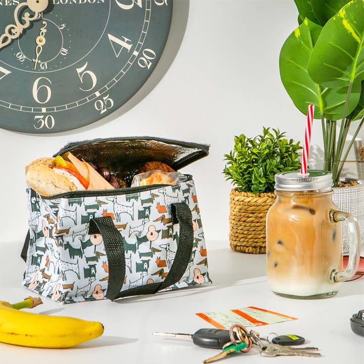 Rinkit Ltd – Großhandel Lunchbox/-tasche – Nicola Spring Isolierte Lunchtasche mit Hundemotiv - Posh Pooch1