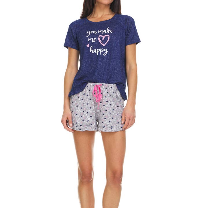 Sparkle & Shine Short Pj Set T102 for wholesale by René Rofé