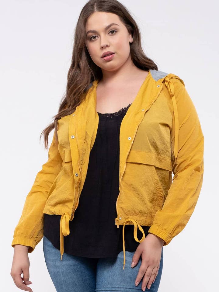 Blu Pepper - Wholesale Jacket - Women's - PLUS HOODED JACKET