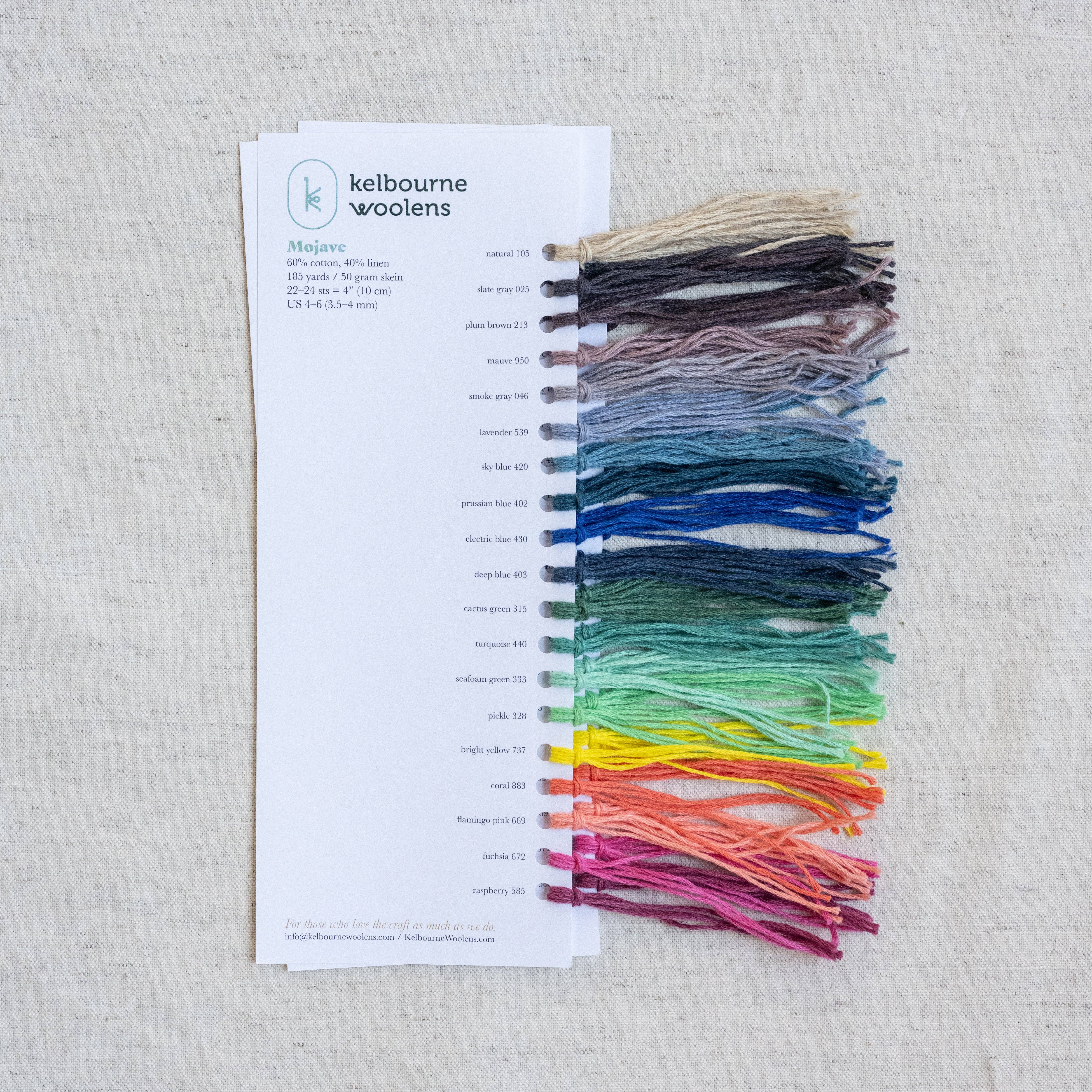 Kelbourne Woolens - Wholesale Yarn - Color Cards9