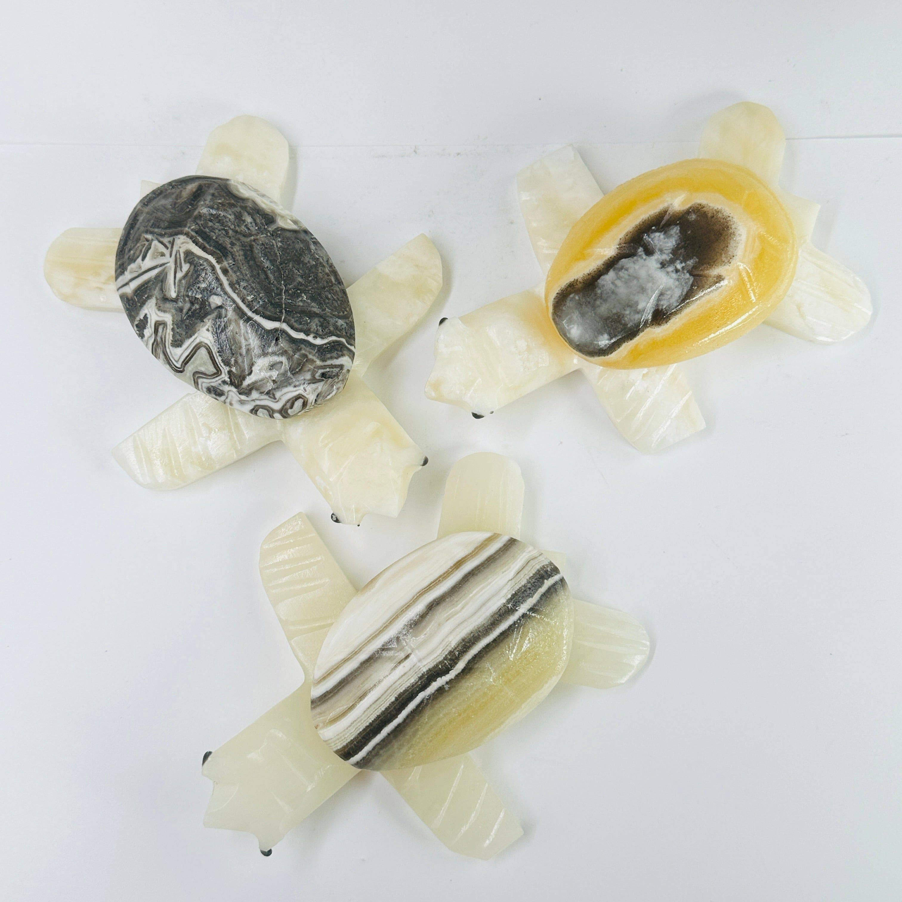 Rock Paradise - Wholesale Decorative Figurine - Mexican Onyx Crystal Turtle2