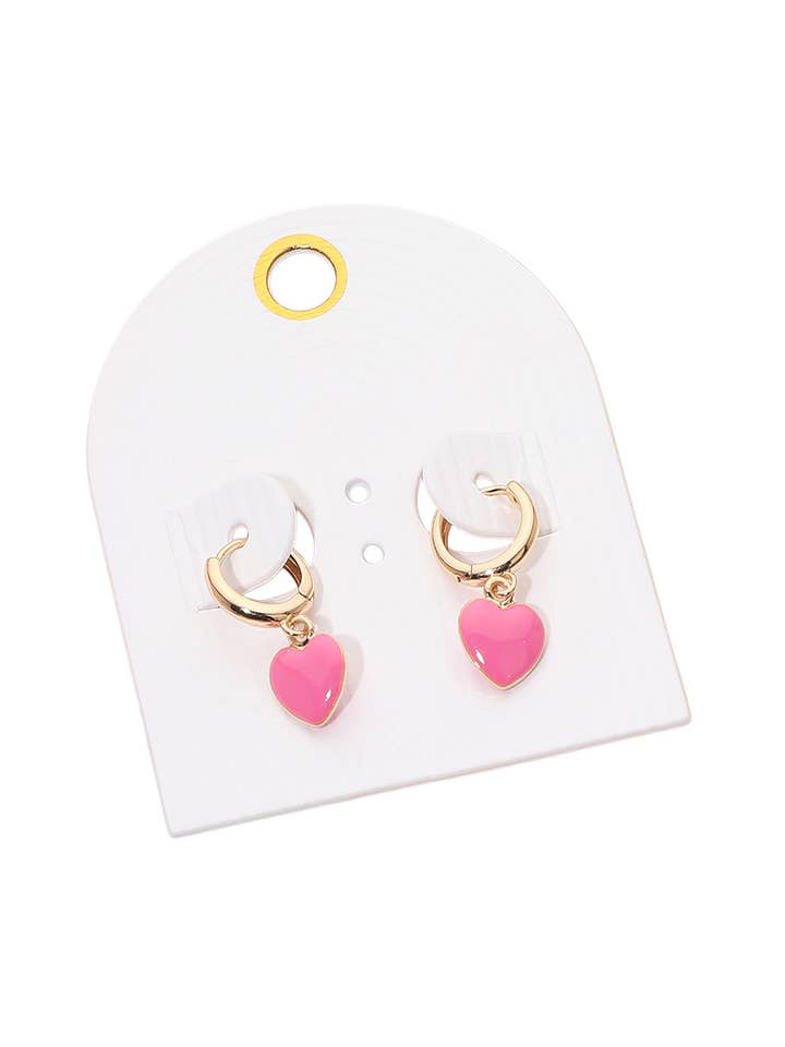 Orecchini a Cerchio con Cuore Piccolo per la vendita all'ingrosso da parte di Embellish Your Life