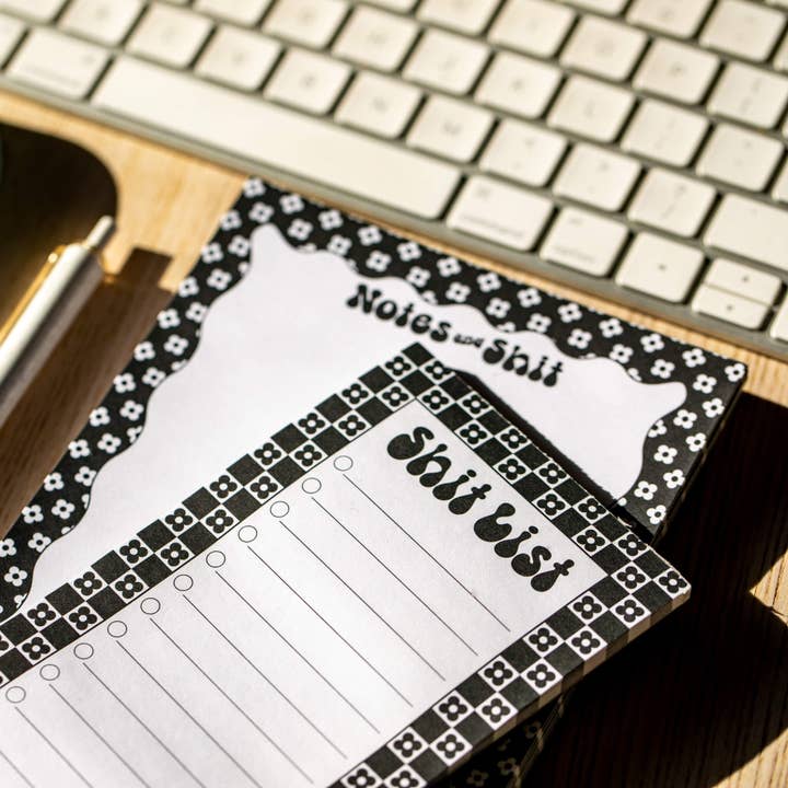 No Yeah For Sure - Wholesale Notepad - Shit List Notepad | Daisy Black2