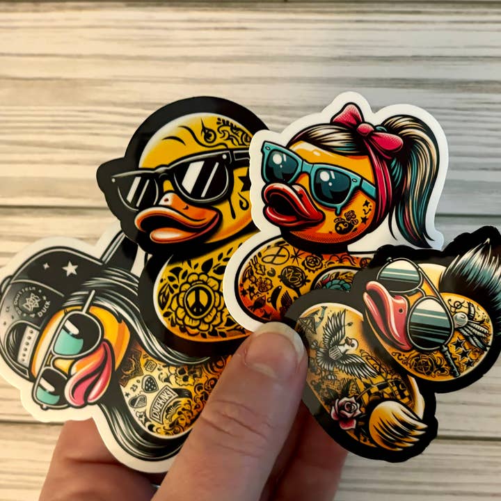 Graceful Darkness, LLC – wholesale Klistermärke – Quack Pack, Gummiankor klistermärkesats, vinylklistermärke