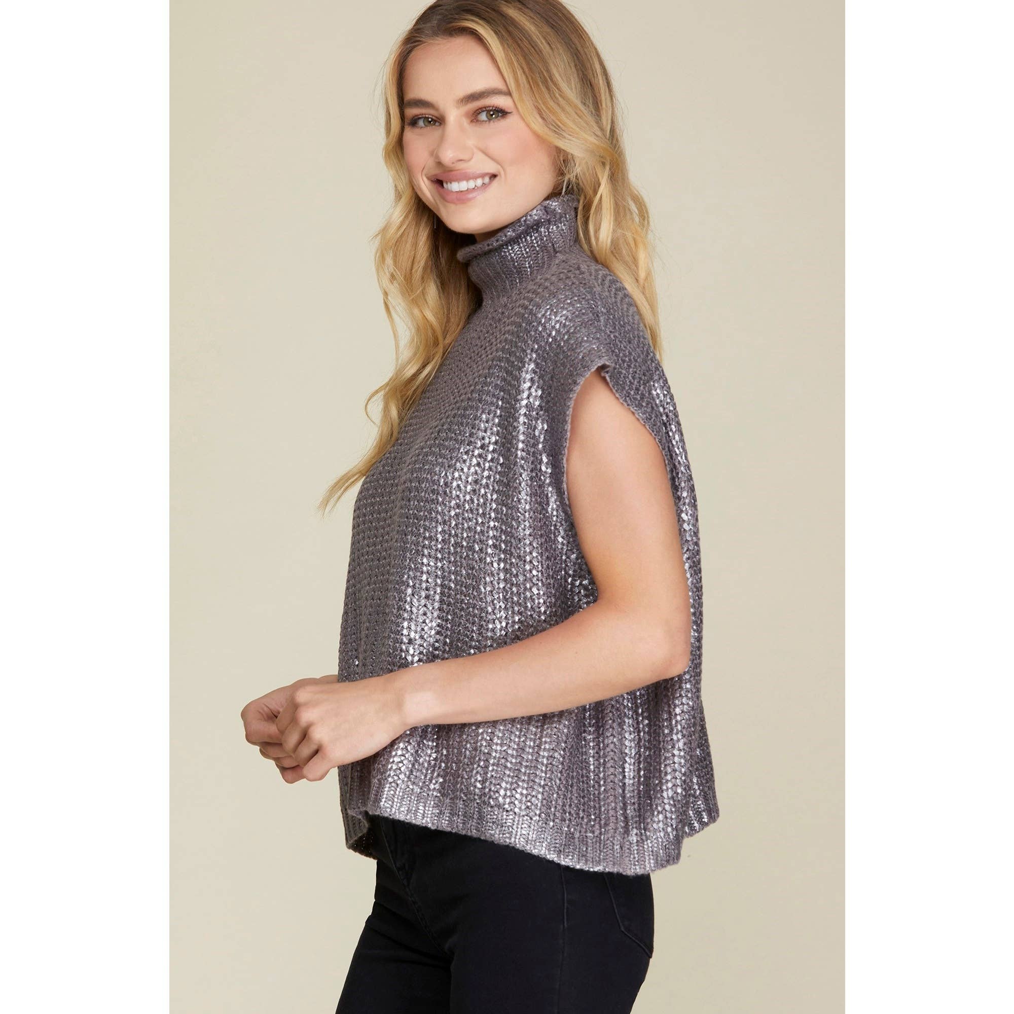 STYLE USA - Venta al por mayor Túnica - Mujer - TOP TIPO JERSEY METALIZADO5